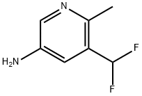 5-(二氟甲基)-6-甲基吡啶-3-胺 结构式
