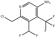 5-Amino-2-(chloromethyl)-3-(difluoromethyl)-4-(trifluoromethyl)pyridine Struktur