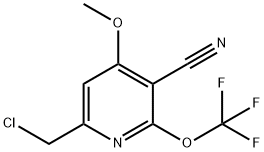 6-(Chloromethyl)-3-cyano-4-methoxy-2-(trifluoromethoxy)pyridine 结构式