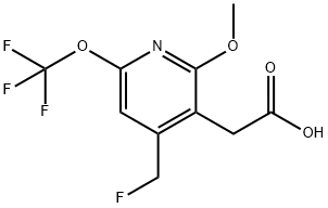 4-(Fluoromethyl)-2-methoxy-6-(trifluoromethoxy)pyridine-3-acetic acid Structure