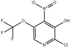 2-Chloro-3-hydroxy-4-nitro-5-(trifluoromethoxy)pyridine,1804764-60-0,结构式