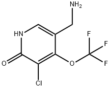 5-(Aminomethyl)-3-chloro-2-hydroxy-4-(trifluoromethoxy)pyridine Structure