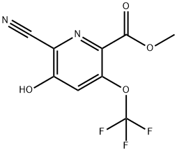 Methyl 2-cyano-3-hydroxy-5-(trifluoromethoxy)pyridine-6-carboxylate 结构式