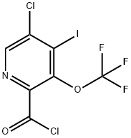 5-Chloro-4-iodo-3-(trifluoromethoxy)pyridine-2-carbonyl chloride Struktur