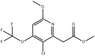 Methyl 3-chloro-6-methoxy-4-(trifluoromethoxy)pyridine-2-acetate Structure