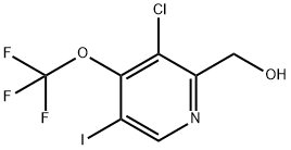3-Chloro-5-iodo-4-(trifluoromethoxy)pyridine-2-methanol,1804802-67-2,结构式