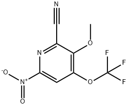2-Cyano-3-methoxy-6-nitro-4-(trifluoromethoxy)pyridine 结构式