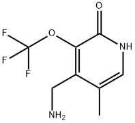 4-(Aminomethyl)-2-hydroxy-5-methyl-3-(trifluoromethoxy)pyridine Structure