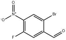 2-溴-5-氟-4-硝基苯甲醛, 1804841-49-3, 结构式