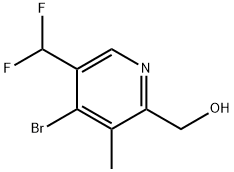 4-Bromo-5-(difluoromethyl)-3-methylpyridine-2-methanol 结构式