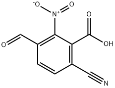 6-Cyano-3-formyl-2-nitrobenzoic acid Struktur
