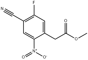 Methyl 4-cyano-5-fluoro-2-nitrophenylacetate 结构式
