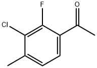 Ethanone, 1-(3-chloro-2-fluoro-4-methylphenyl)- Struktur