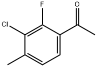 1-(3-氯-2-氟-4-甲基苯基)-乙酮, 1804881-22-8, 结构式