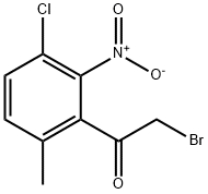 3'-Chloro-6'-methyl-2'-nitrophenacyl bromide,1804889-59-5,结构式