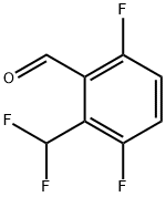 3,6-Difluoro-2-(difluoromethyl)benzaldehyde Struktur