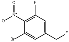 1-Bromo-3-fluoro-5-fluoromethyl-2-nitrobenzene,1804904-36-6,结构式