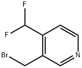 3-(Bromomethyl)-4-(difluoromethyl)pyridine 结构式