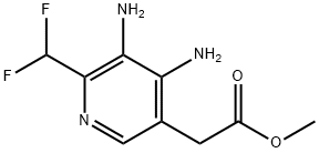 Methyl 3,4-diamino-2-(difluoromethyl)pyridine-5-acetate Struktur