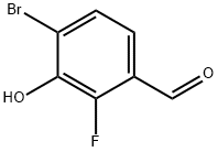 4-Bromo-2-fluoro-3-hydroxybenzaldehyde 结构式