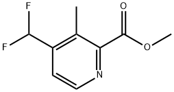 2-Pyridinecarboxylic acid, 4-(difluoromethyl)-3-methyl-, methyl ester,1805041-10-4,结构式