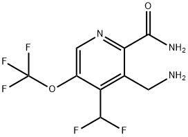 3-(Aminomethyl)-4-(difluoromethyl)-5-(trifluoromethoxy)pyridine-2-carboxamide,1805099-84-6,结构式