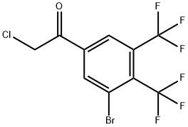 3',4'-Bis(trifluoromethyl)-5'-bromophenacyl chloride 结构式