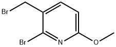 2-溴-3-(溴甲基)-6-甲氧基吡啶,1805102-95-7,结构式