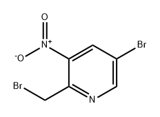 Pyridine, 5-bromo-2-(bromomethyl)-3-nitro-,1805103-44-9,结构式