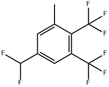 3,4-Bis(trifluoromethyl)-5-methylbenzodifluoride 结构式