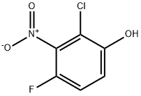 2-Chloro-4-fluoro-3-nitrophenol 结构式