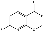 2-氟-6-甲氧基-5-二氟甲基吡啶 结构式