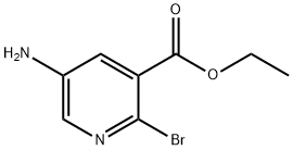 3-Pyridinecarboxylic acid, 5-amino-2-bromo-, ethyl ester Structure