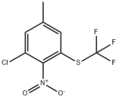5-Chloro-4-nitro-3-(trifluoromethylthio)toluene Structure