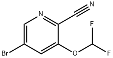 5-Bromo-3-(difluoromethoxy)picolinonitrile Struktur