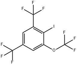 1,5-Bis(trifluoromethyl)-2-iodo-3-(trifluoromethoxy)benzene,1805134-14-8,结构式