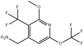 4-(Aminomethyl)-2-methoxy-6-(trifluoromethoxy)-3-(trifluoromethyl)pyridine 结构式
