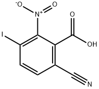 6-Cyano-3-iodo-2-nitrobenzoic acid 结构式