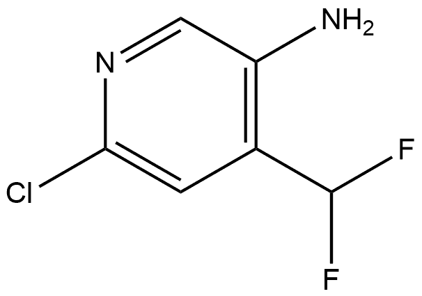 6-Chloro-4-(difluoromethyl)-3-pyridinamine Struktur