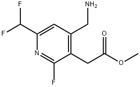 Methyl 4-(aminomethyl)-6-(difluoromethyl)-2-fluoropyridine-3-acetate Structure