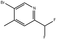 5-溴-2-(二氟甲基)-4-甲基吡啶,1805200-80-9,结构式