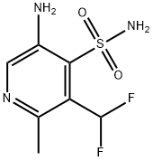 5-Amino-3-(difluoromethyl)-2-methylpyridine-4-sulfonamide 结构式