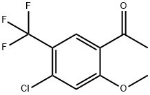 4'-Chloro-2'-methoxy-5'-(trifluoromethyl)acetophenone 结构式