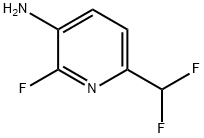 6-(二氟甲基)-2-氟吡啶-3-胺 结构式