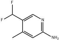2-Pyridinamine, 5-(difluoromethyl)-4-methyl- Structure