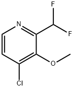 Pyridine, 4-chloro-2-(difluoromethyl)-3-methoxy- Struktur