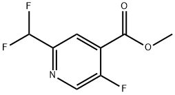 4-Pyridinecarboxylic acid, 2-(difluoromethyl)-5-fluoro-, methyl ester Structure