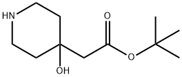 2-(4-羟基哌啶-4-基)乙酸叔丁酯 结构式