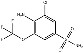 4-Amino-3-chloro-5-(trifluoromethoxy)benzenesulfonamide Structure