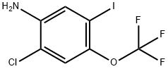 2-Chloro-5-iodo-4-(trifluoromethoxy)aniline,1805462-41-2,结构式